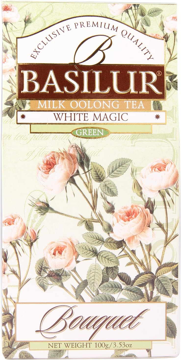 Basilur White Magic | Milk Oolong Green Tea | 100g Loose Leaf Packet