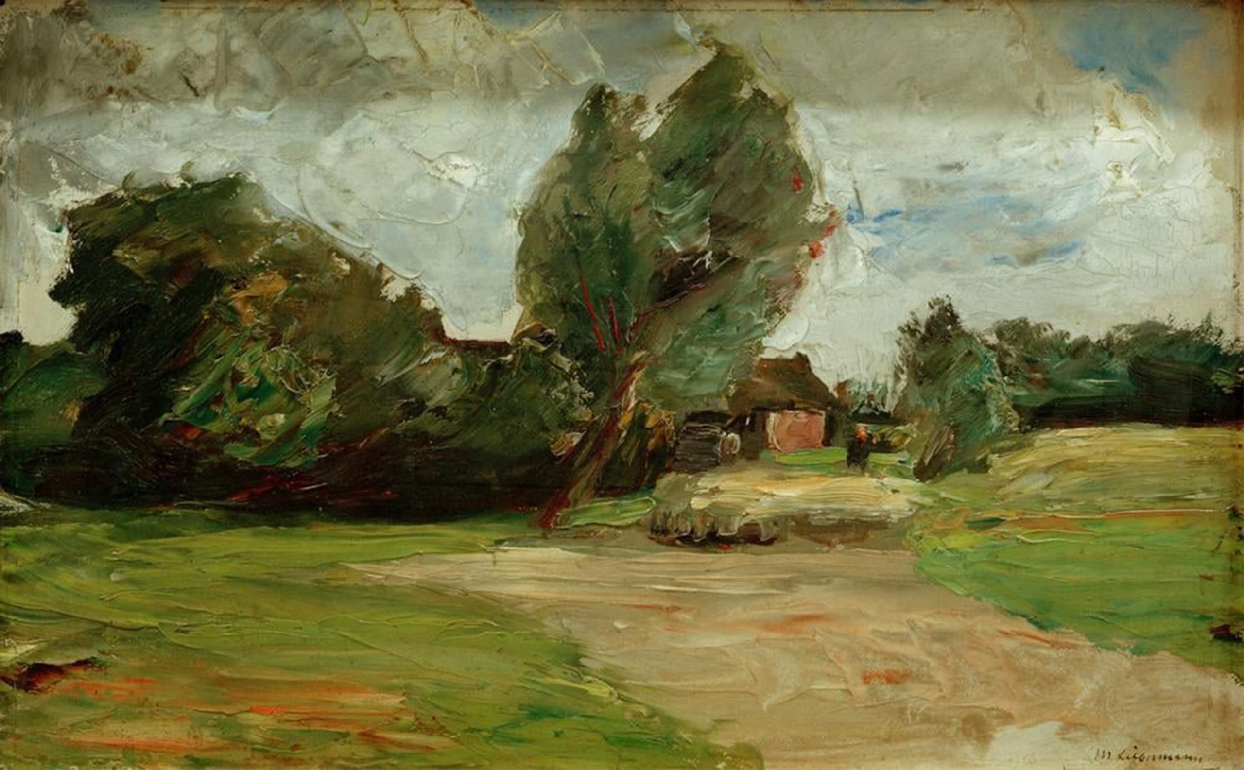 ARTXLXXBN Famous Prints Artwork Pictures Poster Painting Art Dutch landscape by Max Liebermann Artwork Landscape Pictures for Home Decor 60x90cm