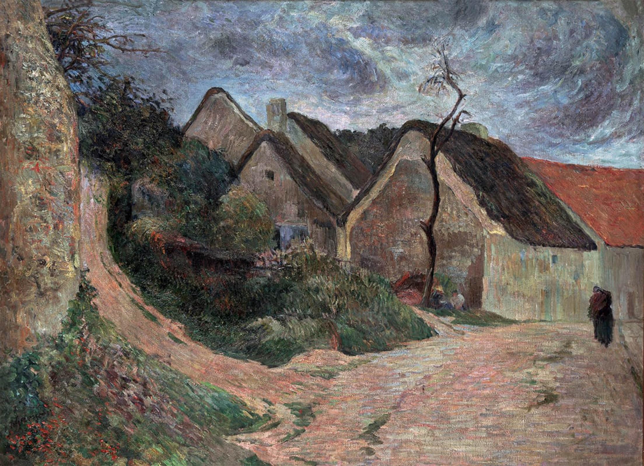 ARTXLXXBN Famous Prints Artwork Pictures Poster Painting Art Landscape in Osny Par Gauguin Paul Eugene Henri Oil on Canvas by Paul Gauguin Artwork Landscape Pictures for Home Decor 60x90cm