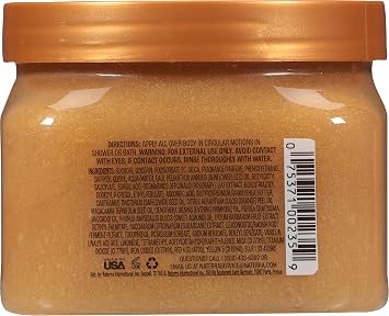 Tree Hut Golden Vanilla Body Scrub, Exfoliating & Hydrating Sugar Scrub with Shea Butter & Essential Oils, Smooth Skin, Body Exfoliator For All Skin Types, Self Care Gifts for Women, Vegan, 18 Oz