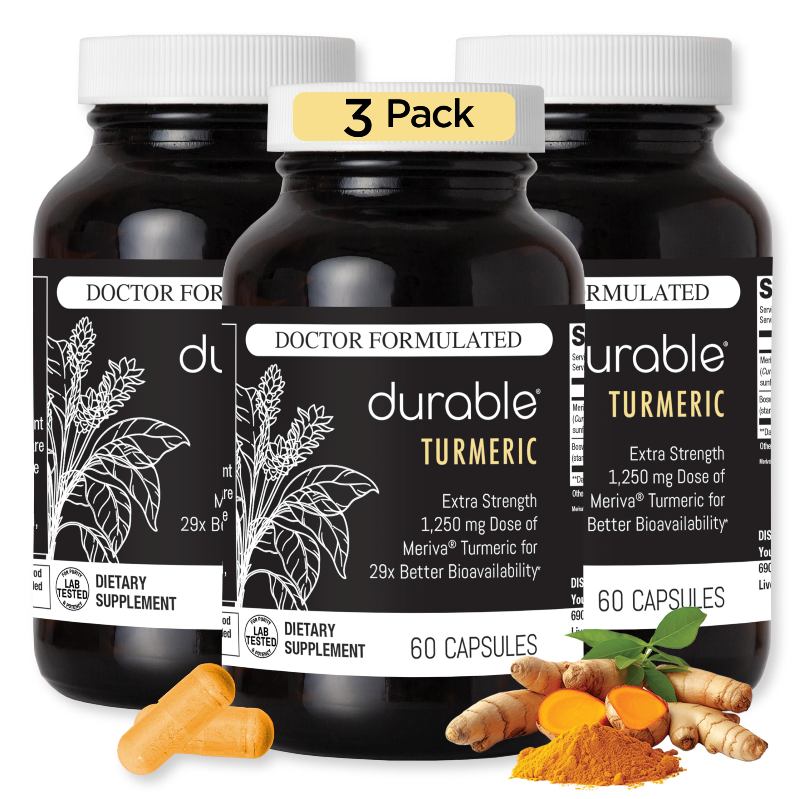 Amazon.com: Durable Turmeric - 1250 mg Meriva Curcumin, 29X More Amazon.com: Durable Turmeric - 1250 mg Meriva Curcumin, 29X More