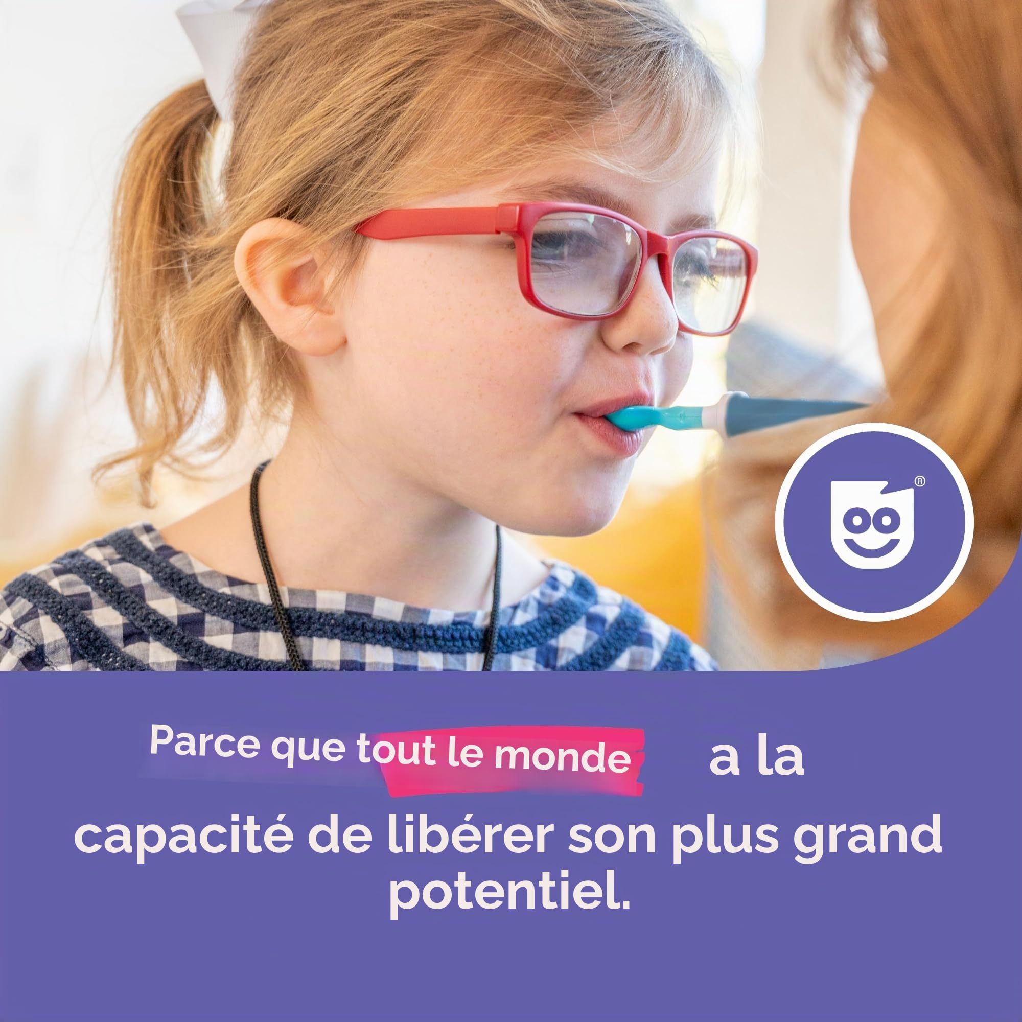 TalkTools Sensi Outil de thérapie sensorielle pour la parole et l'alimentation, produits sensoriels pour autisme, outils de TDAH, cadeaux d'orthophonie pour enfants autistes (bleu océan)