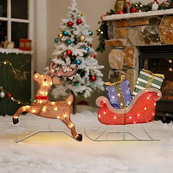 Amazon.com : Prsildan Christmas Lighted Decoration 25