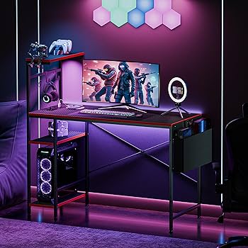 Amazon.com: SUPER DEAL 44 Inch PC Gaming Desk with Power