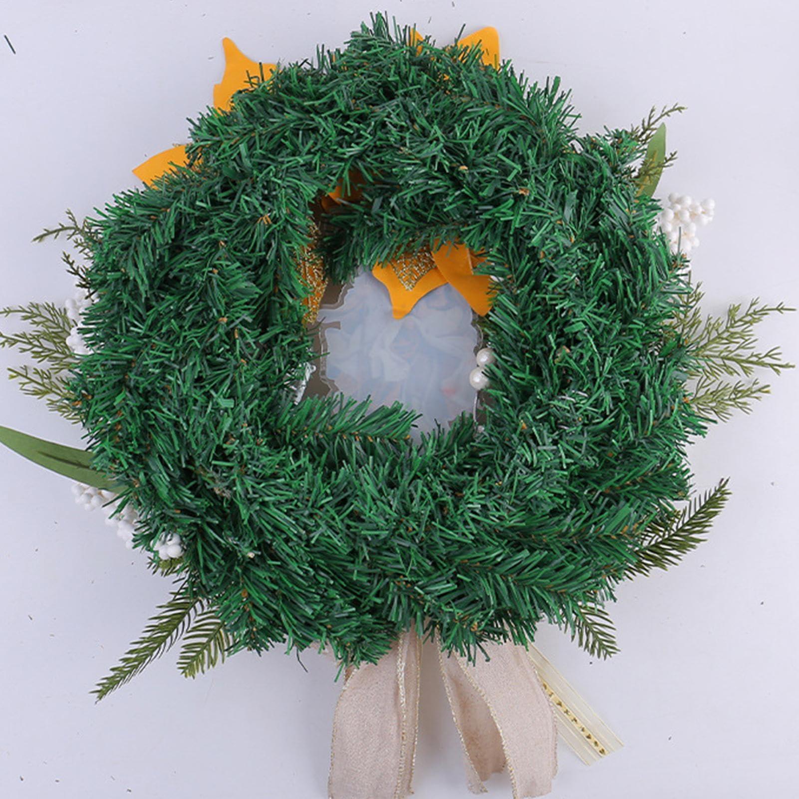 Décorations de couronne de Noël Sainte – Couronnes de Noël | couronnes de Noël, couronnes de Noël, décorations de crèche, accessoires de Noël élégants pour porte