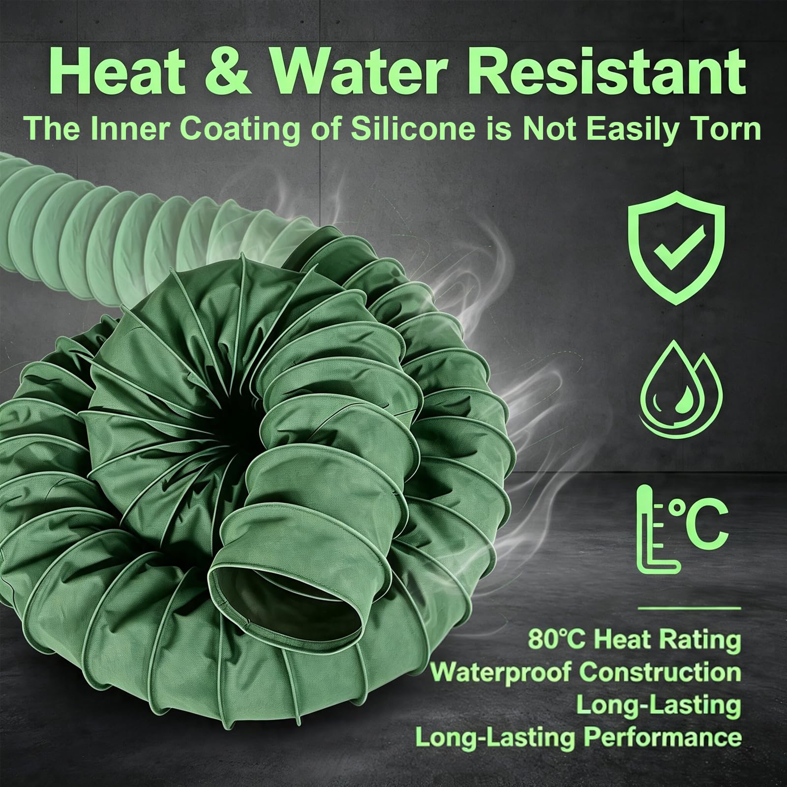 Manguera Flexible De Lona Resistente para Conductos De Ventilación