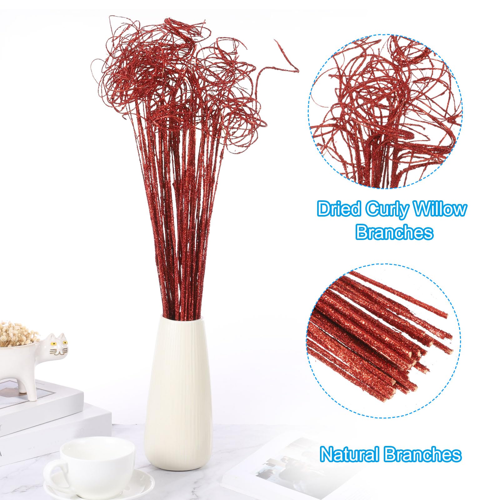 PATIKIL Glitter Curly Branch - Image 3