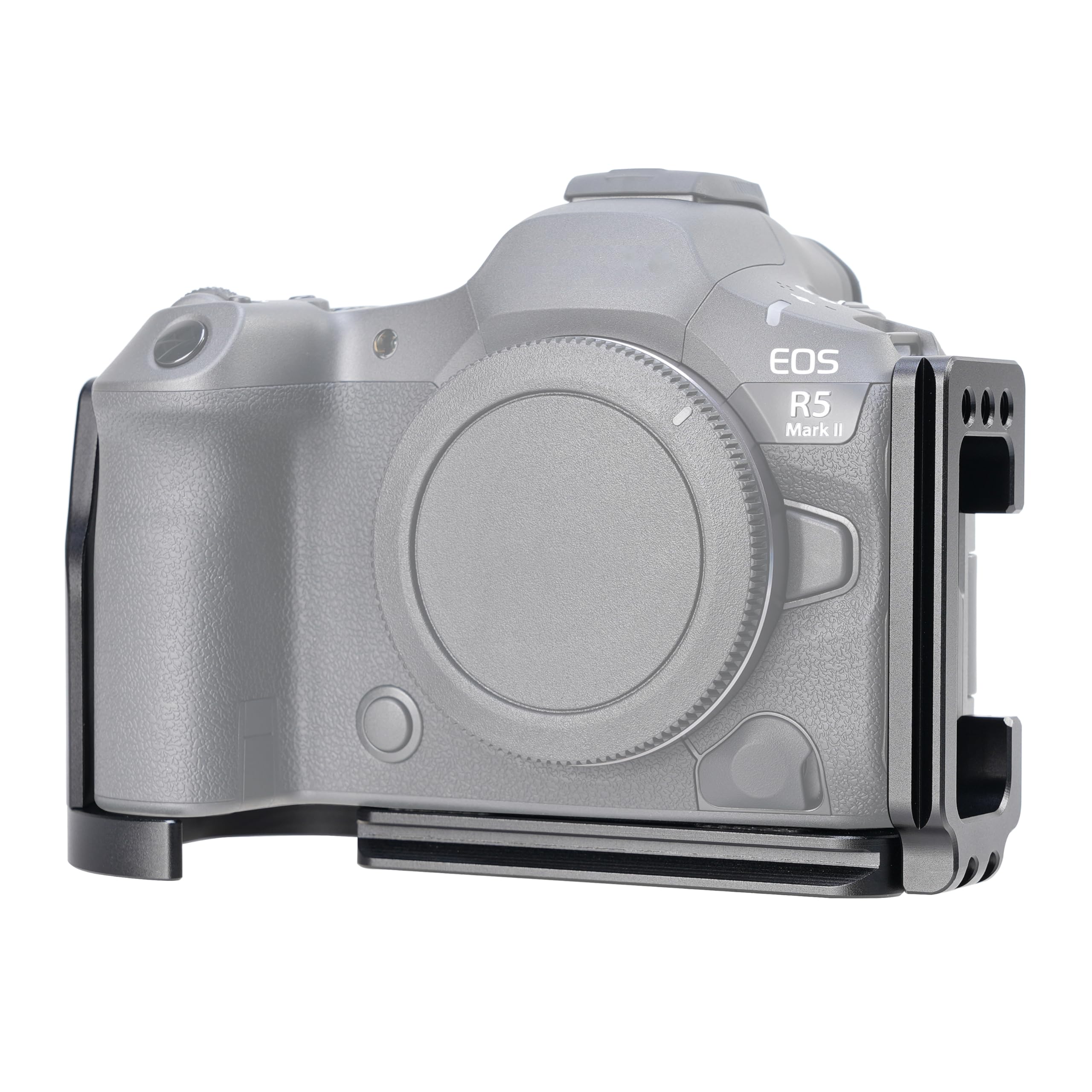 L-Bracket placa para cámara Canon EOS R5 Mark II accesorio de trípode con base extensible 4