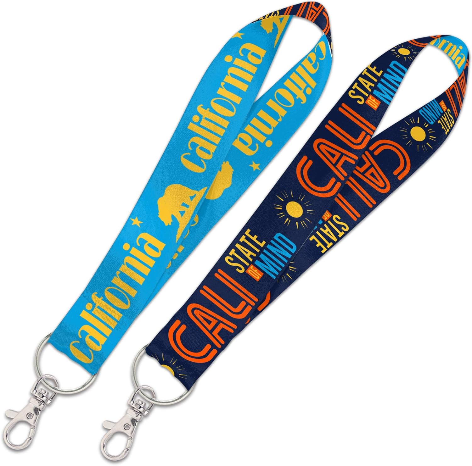 Destination California State/ California Lanyard Key Strap 1"State/ California Lanyard Key Strap 1", Multi, NA