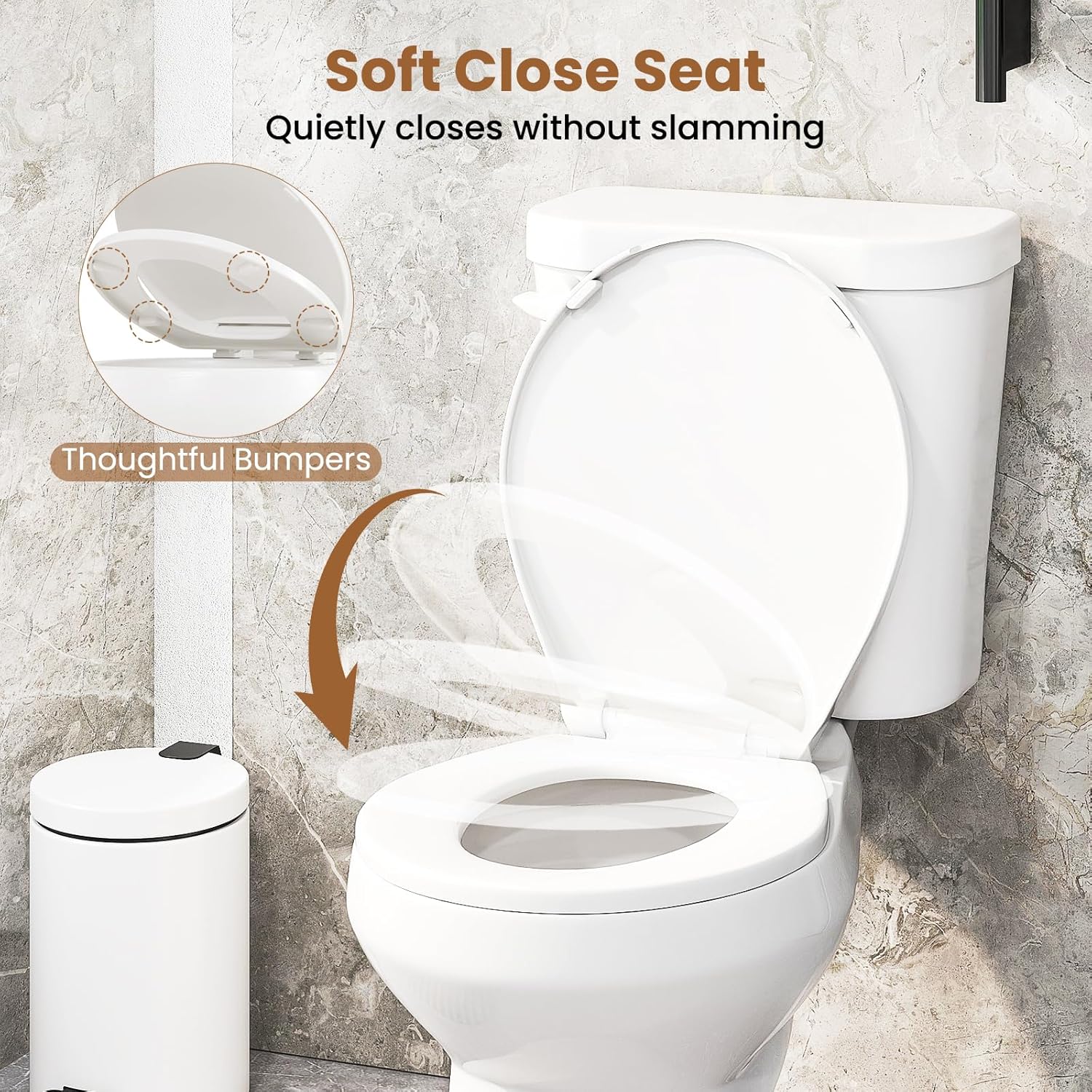 Giantex Two Piece Toilets with 17.5" ADA Comfort Height Seat, 360° Siphon Powerful Flush, 1.28 GPF, MAP 1000g, Soft Close Seat, 12" Rough-In, Water Sense, cUPC, CEC Approved, 880 Lbs Toilet