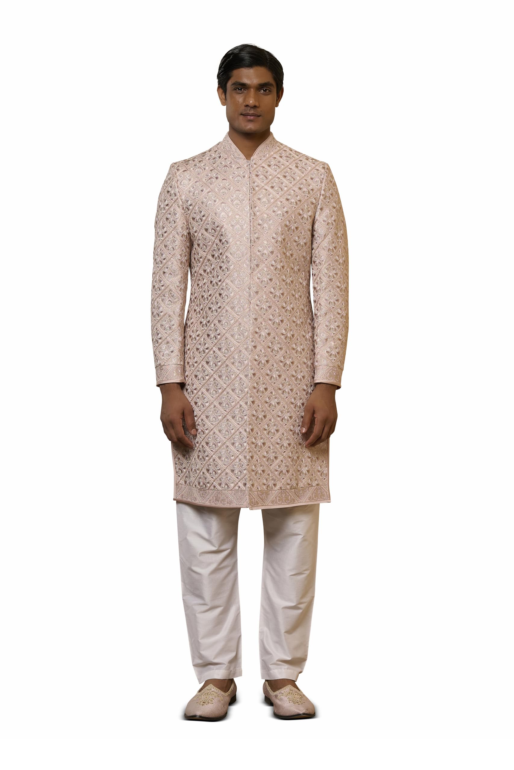 tasva Pink Dori And Zardozi Embroidered Sherwani-picture-23
