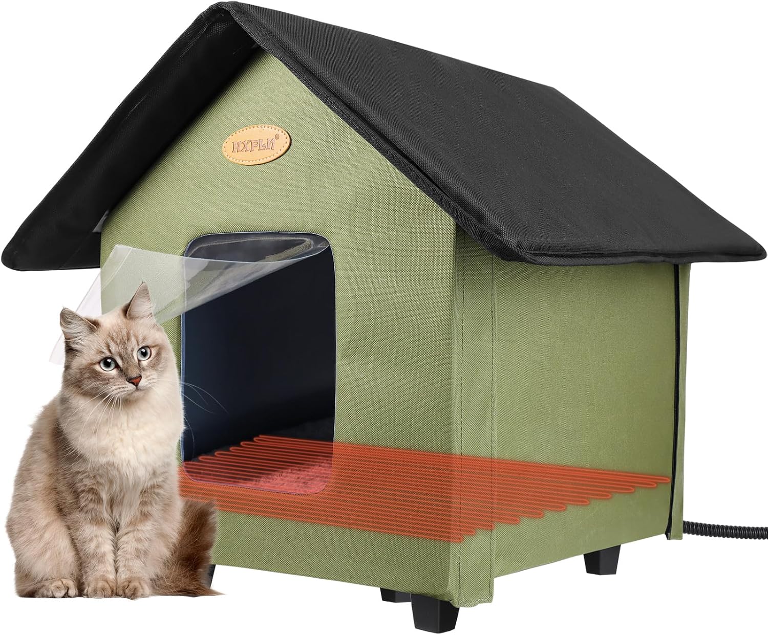 Heated Cat Houses for Outdoor Cats Elevated Weatherproof