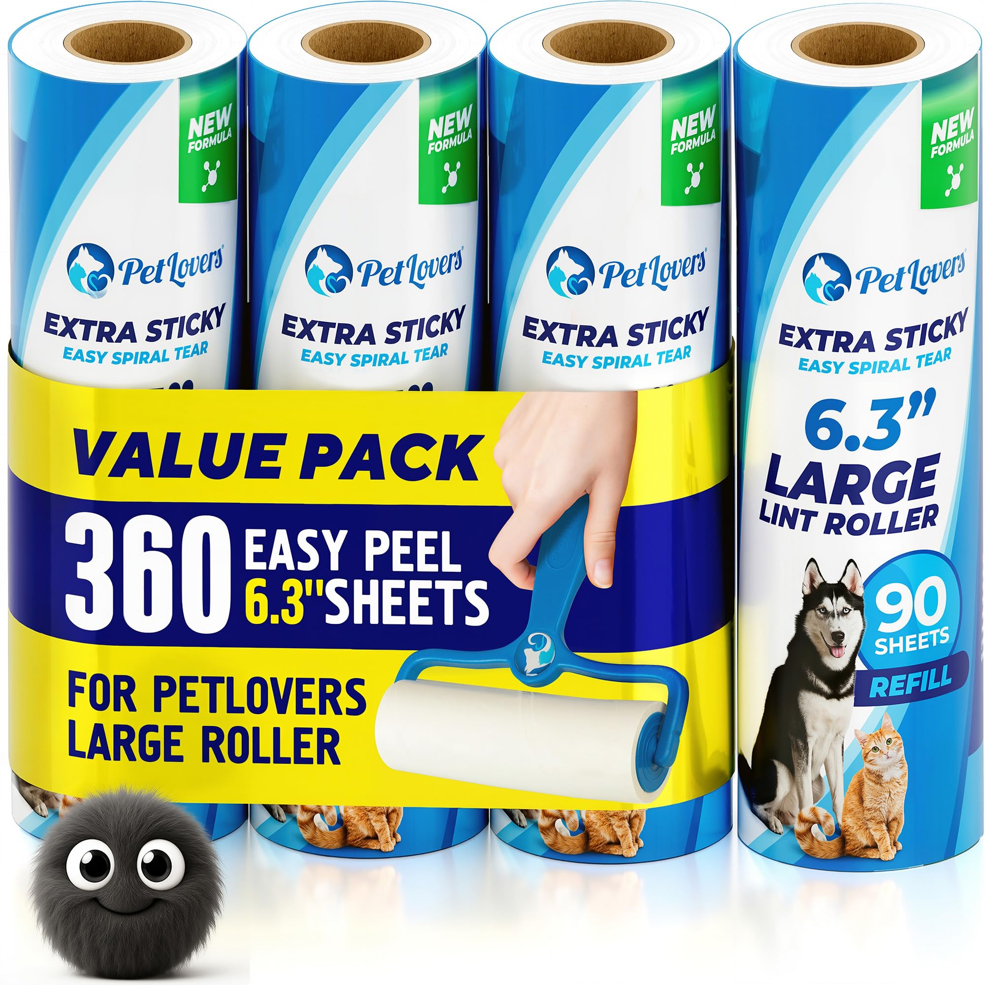 Recharge rouleau anti-peluches extra collant pour textiles