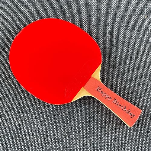 Miniatura 6 de Paleta de ping pong personalizada  Mensaje, fuente y color personalizados  Remo olímpico legal de 5 capas  Paleta de ping pong personalizada  Paleta