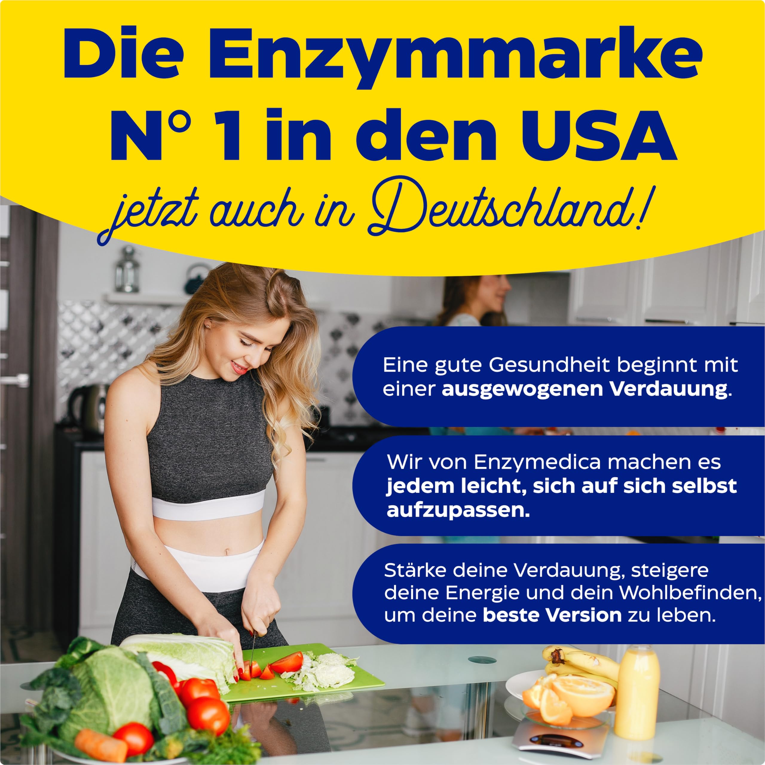 Enzymedica - Digest Spectrum, für eine gesunde Verdauung, angezeigt für mehrere Nahrungsmittelintoleranzen, visiert Gluten, Laktose, Casein und Phenole, vegan, 90 Kapseln