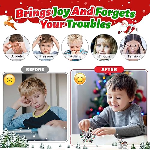 Miniatura 62 de Fidget Spinners transformables de 32 piezas para niños y adultos, juguetes sensoriales para aliviar el estrés para niños y niñas, juguetes