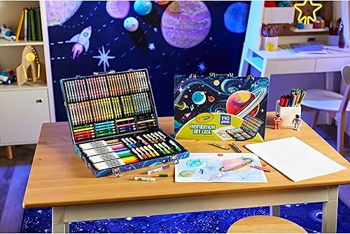 Miniatura 13 de Crayola - Juego Inspiration Art para colorear con estuche tie-dye, 140 piezas, suministros de arte para la escuela, regalo para niñas y niños