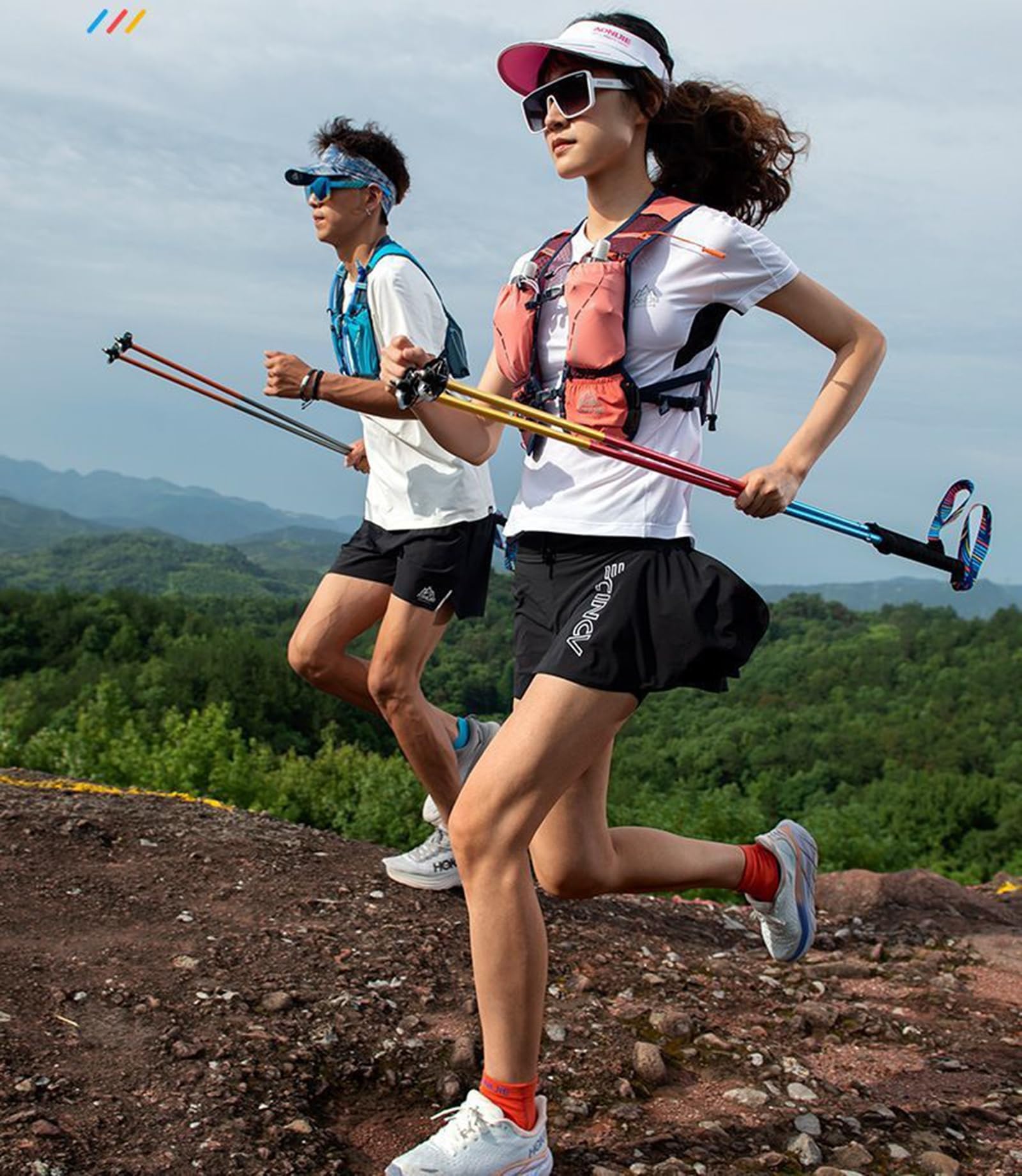 Kije trekkingowe dla seniorów Kobiety Mężczyźni - Ergonomiczne 4-częściowe kije trekkingowe | Lekkie i chodzące patyki Składane dla stabilności i komfortu,115cm