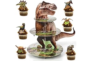 Sturdy Dinosaur Cupcake Toppers: An Elevated Treat for Your Dino-Themed Party