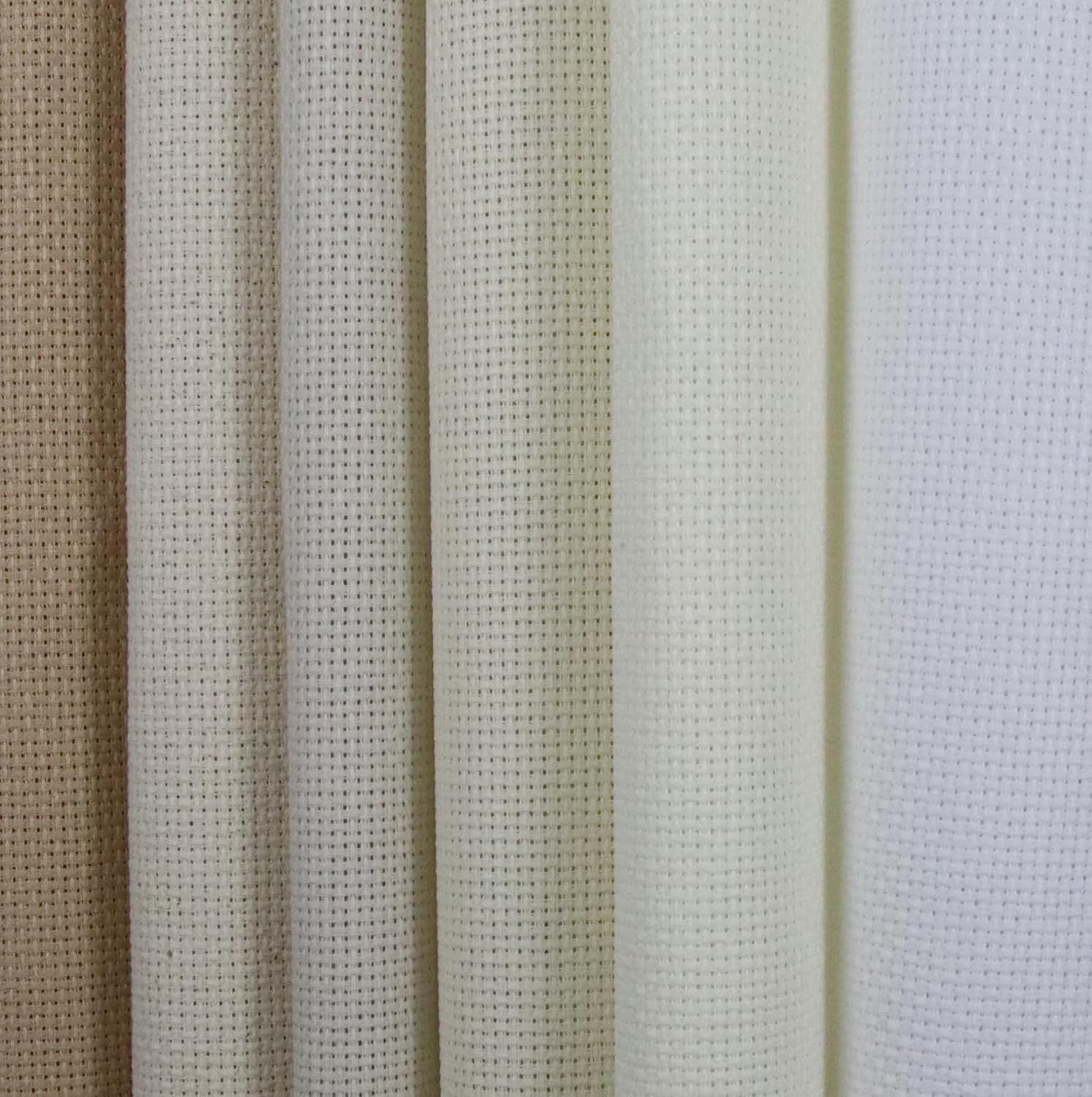 KCS 6 pc of 15" x 18" (38cmx45cm) Counted Cotton Aida Cloth Cross Stitch Fabric Rolled Box (16CT-G)