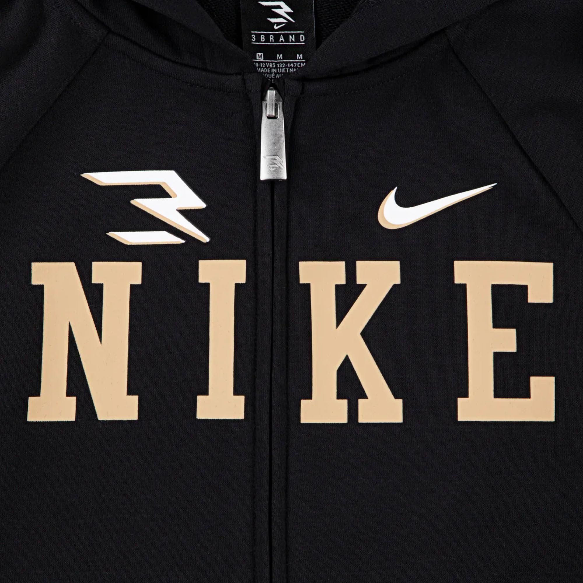 NIKE 3Brand Felpa da Ragazzi con Cappuccio e Zip Collegiate