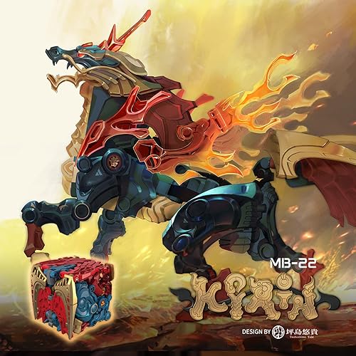 Miniatura 7 de 52TOYS Megabox MB-22 Kirin Deformation Toys figura de acción, personaje de animación deformable coleccionable, juguetes de Kirin, gran regalo de