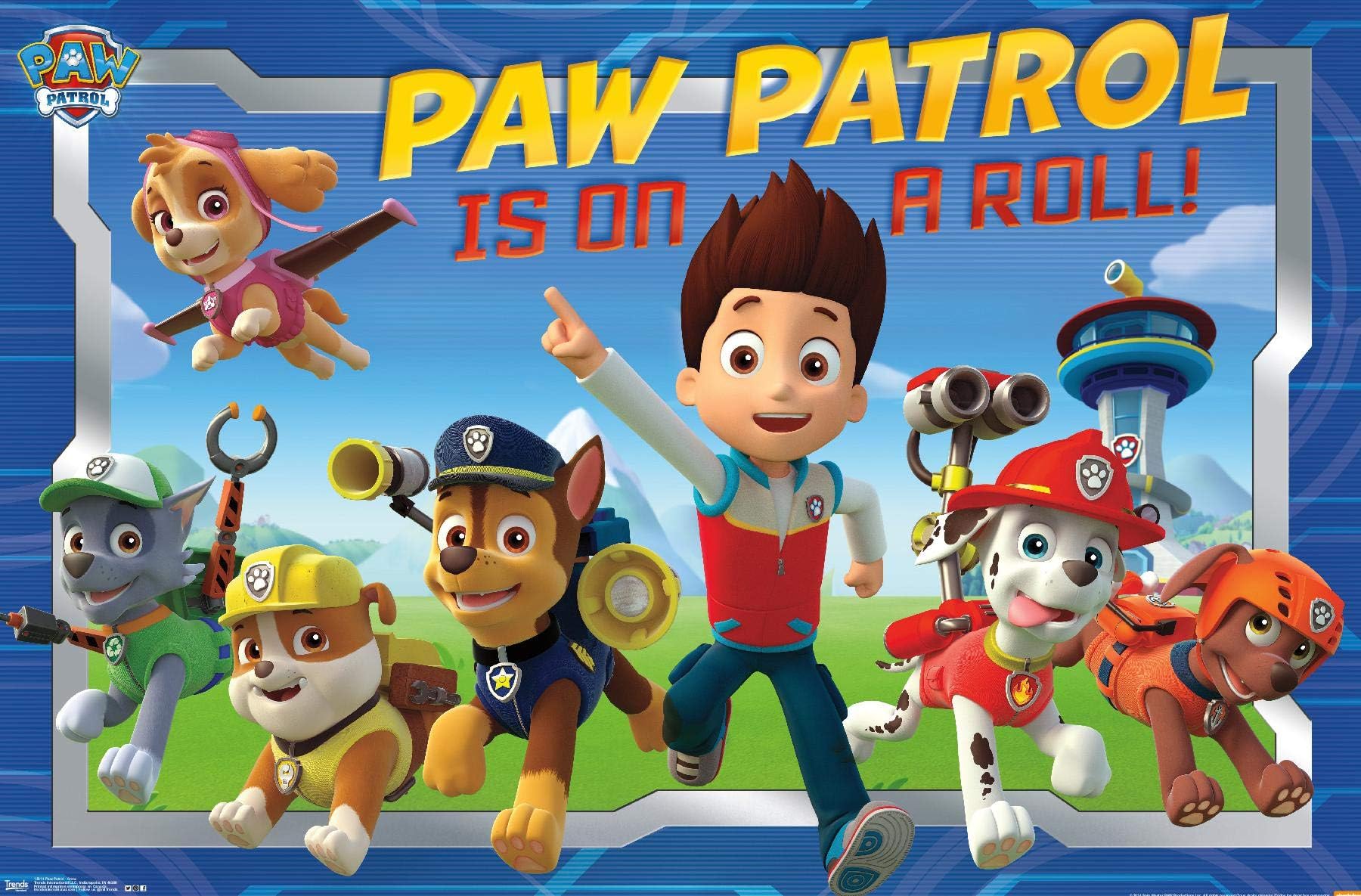 Nistio® Paw Patrol Wall Decor Prints, Paw Patrol Wall Art