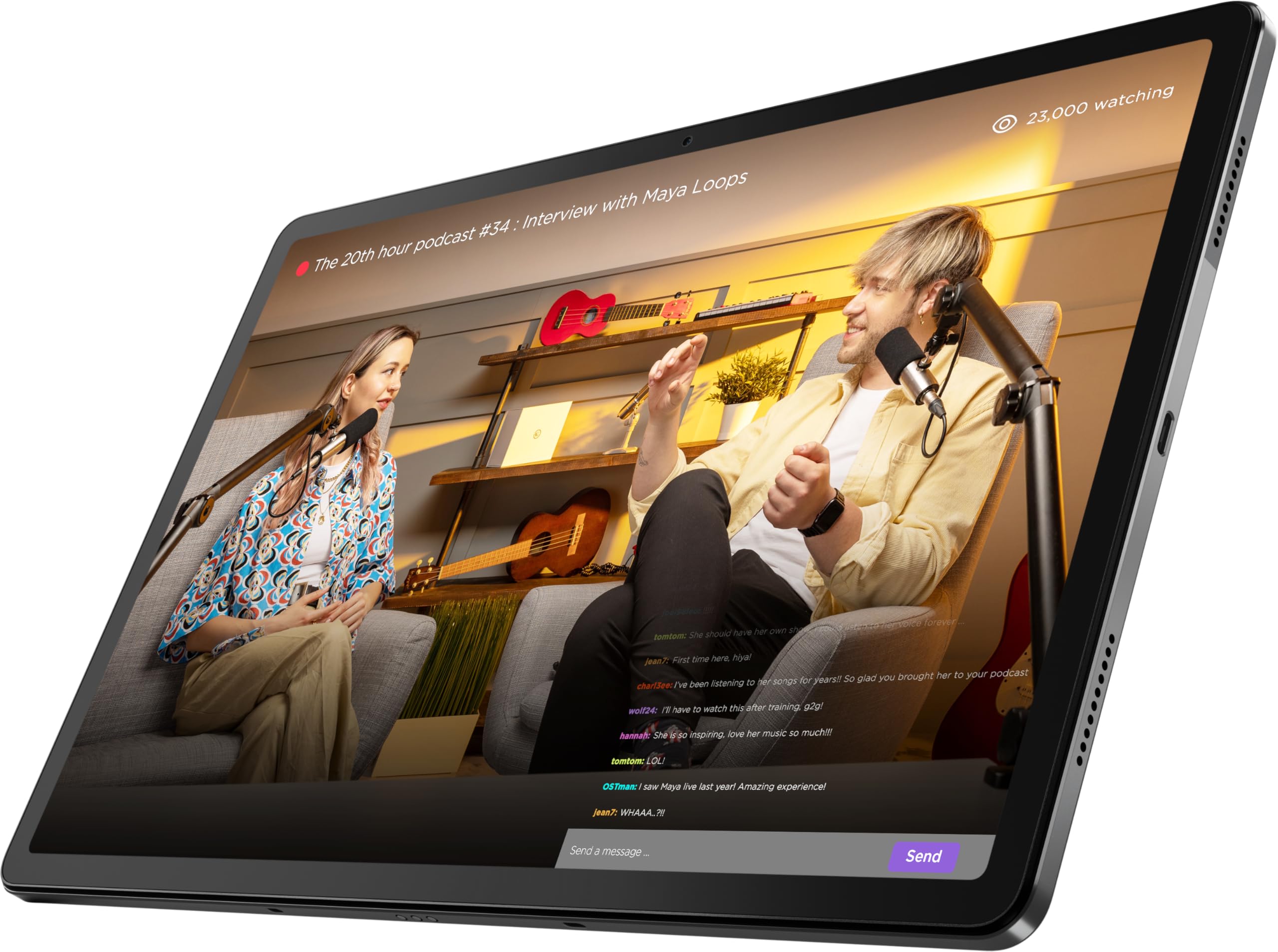 Tablet Lenovo Tab P12 Octa-Core 4GB 128GB Wi-Fi, Câmera Principal