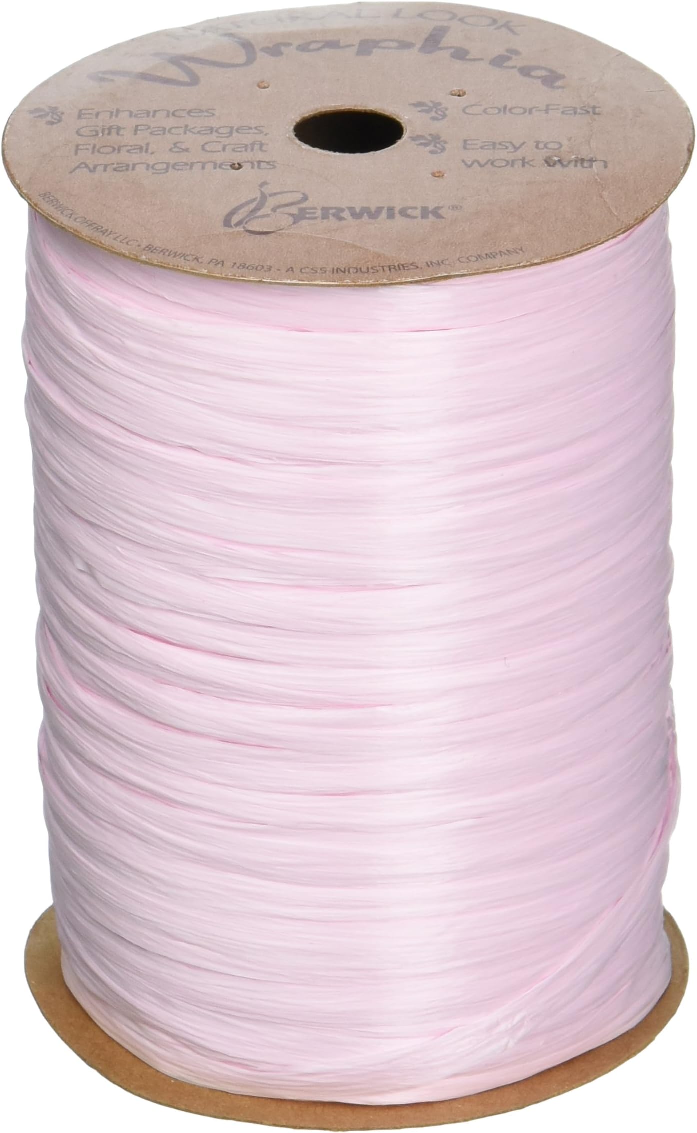 Amazon.com: Berwick Offray Matte Oatmeal Brown Raffia Ribbon, 1/4 ...