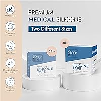 Vista 7 de Scarbandit Cinta de silicona para cicatrices – Hojas de cicatrices para eliminación de protuberancias queloides, abdominoplastia, cesárea