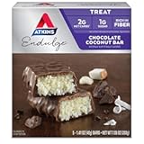 Endulge Chocolate Coconut Bar, Dessert Favorite, High in Fiber, 1g Sugar, 5 Count