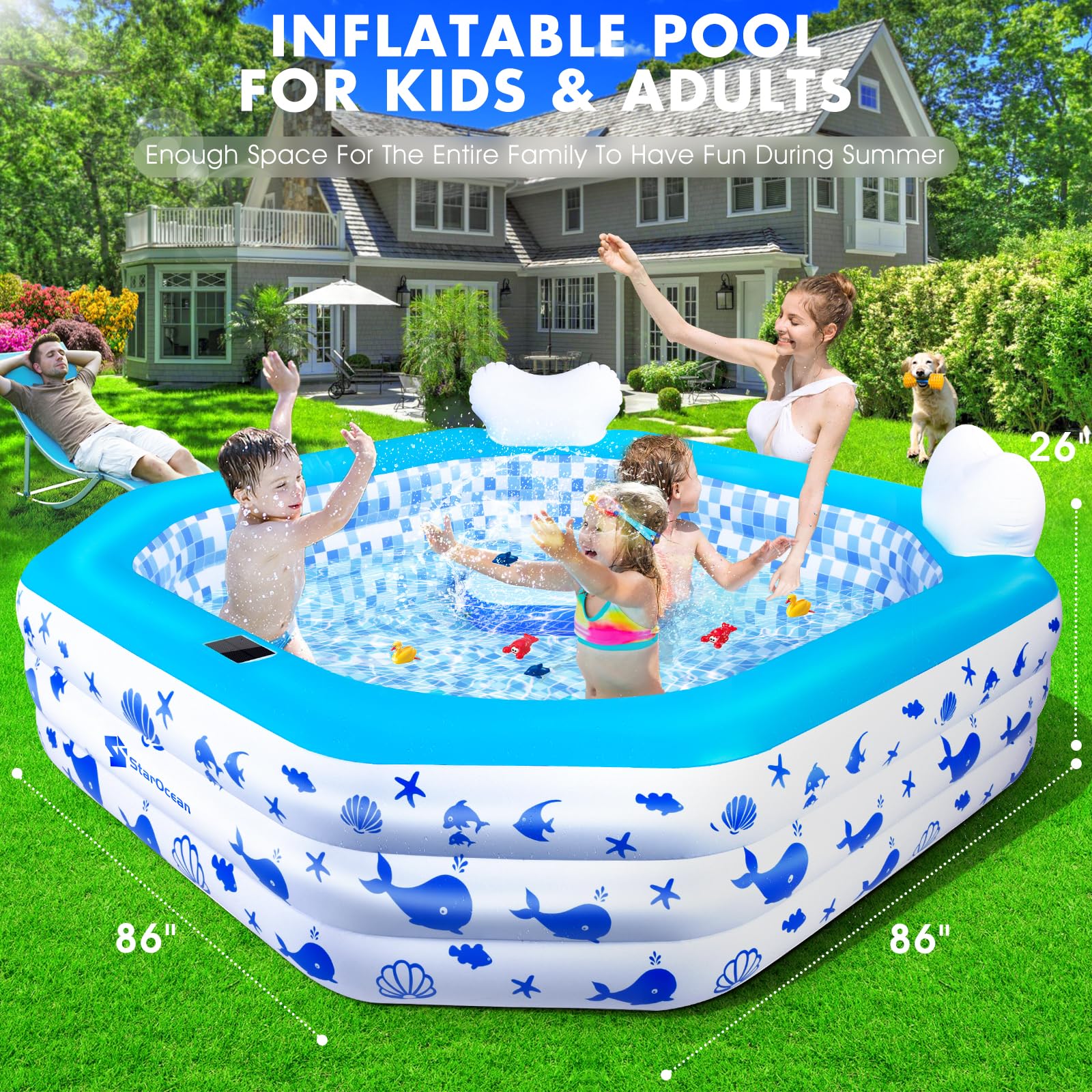 Inflatable Kitty Pool Inflatable Kiddie Pool Commercial Grade Inflatable Pool For Sale