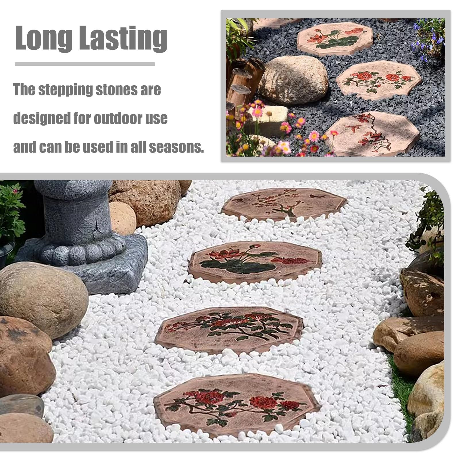 あいフラワーストーンガーデン雑貨セメント製オブジェ飾り石ステップストーン 910ly5Mgi0L._AC_UF350,