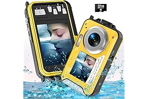 4K Waterproof Digital Camera: Capture Underwater Wonders with 1250mAh Battery and 11FT Waterproofing