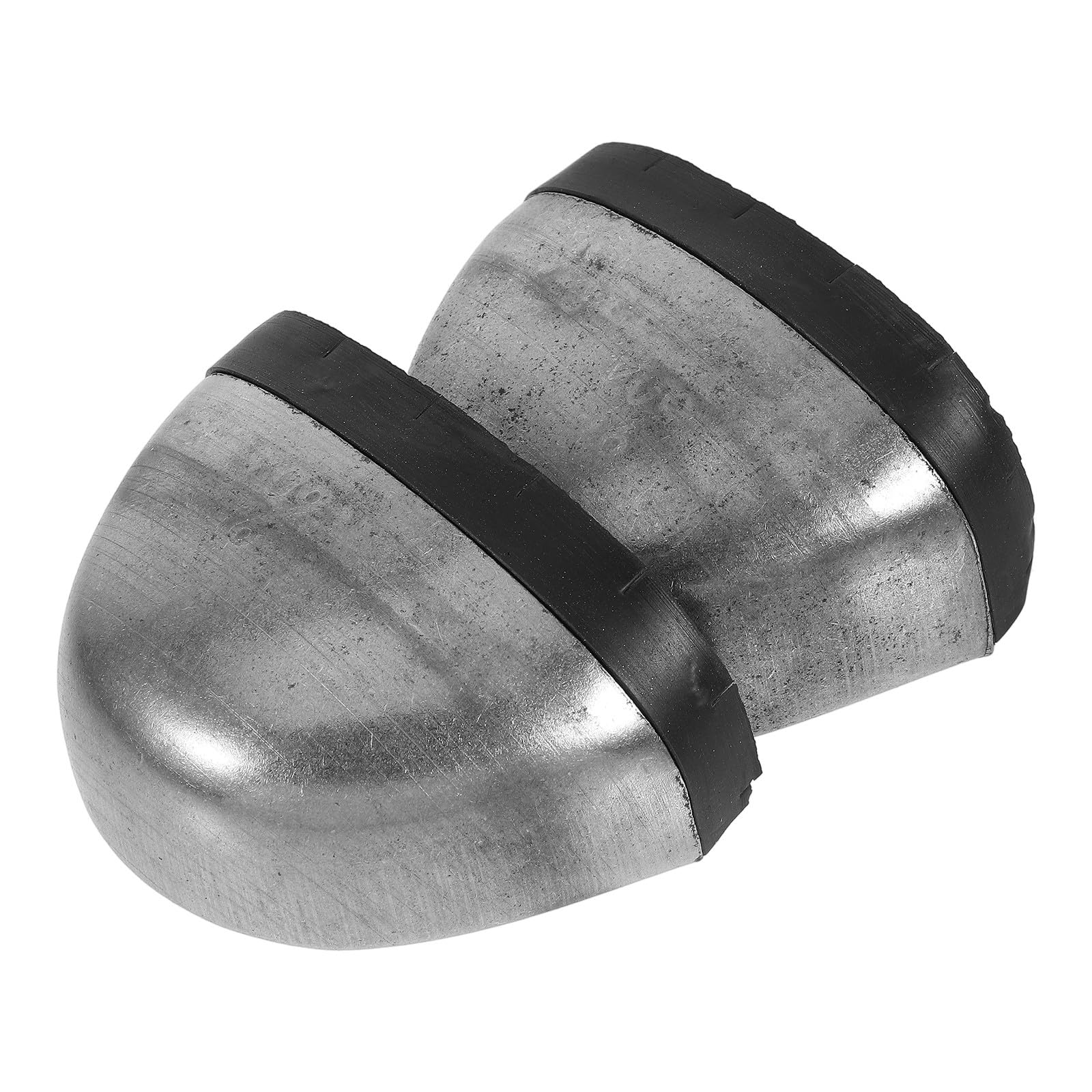 Protective Iron Toe Caps Work Boot Shoe Guards Safety Metatarsal Footwear Toe Protector with Rubber Strip Size 43 for Men and Women Industrial Use Silver