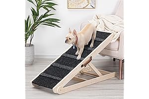 4-foot Adjustable Dog Ramp for Small and Large Dogs