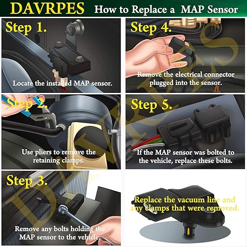 Miniatura 8 de DAVRPES 55241571A Sensor MAP Sensor de presión de aire para Ducati Multistrada 1200 Panigale 899 959 1199 Diavel