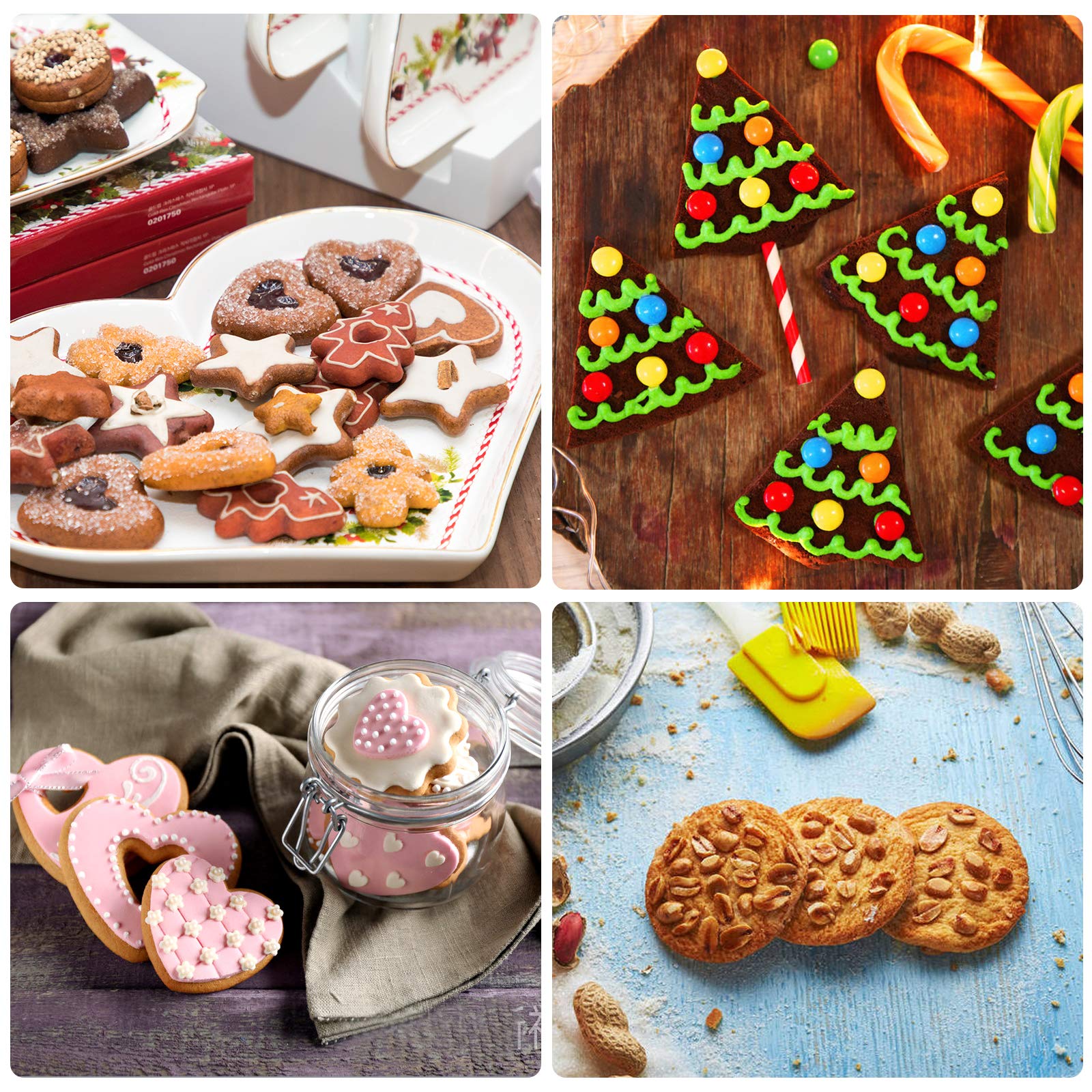 Juego Cortadores Sin BPA Juego De 5 Cortadores De Galletas En Forma De Hueso - Acero Inoxidable, Coloridos, Sin BPA Utensilios Repostería