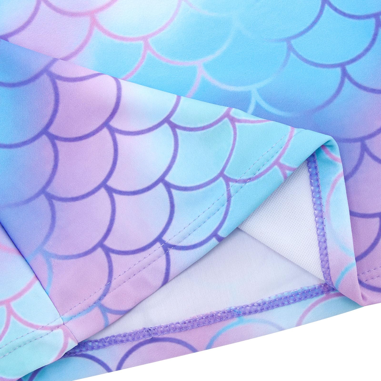 ALISISTER Traje de baño para niñas Traje de baño de Dos Piezas de Manga Larga para niños Conjunto de natación con protección UPF50 para niñas Traje de baño para niños de 4 a 10 años