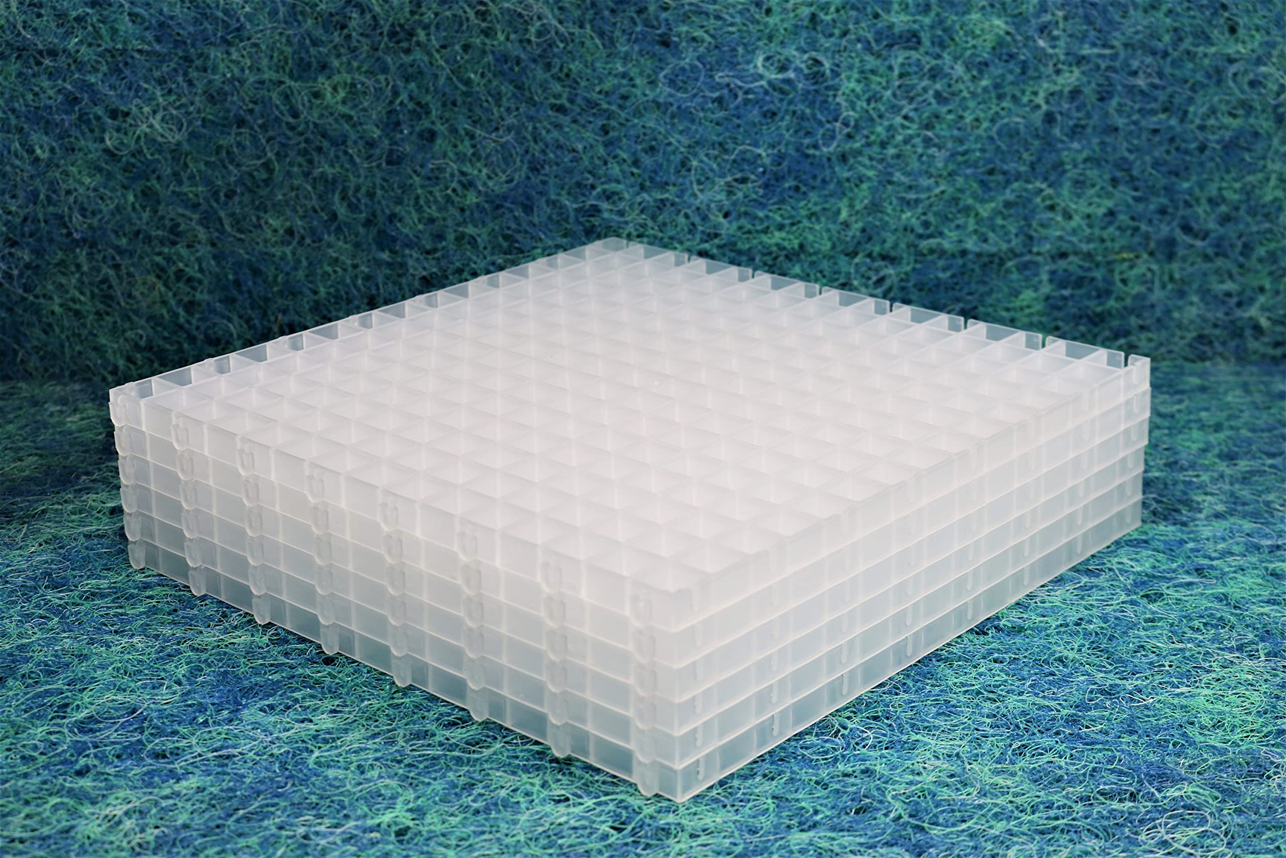 eco-filtration Pond Filter Grid | Media Support Tray | Egg Crate Coral Reef Marine Aquarium Fish Tank (1 x Clear Multi Grid Kit (6 x Clip Together Grids))