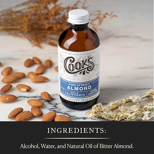 Miniatura 2 de Cook's, Extracto de almendra pura para hornear, cocinar y mezclología, extracto aromatizante de almendra libre de alérgenos, 4 onzas