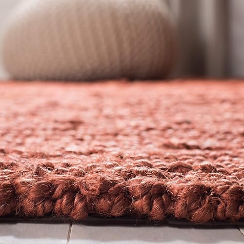 Miniatura 6 de SAFAVIEH Colección Natural Fiber NF447C - Tapete de área, yute texturizado grueso tejido a mano de 0.75 pulgadas de grosor, ideal para zonas de alto