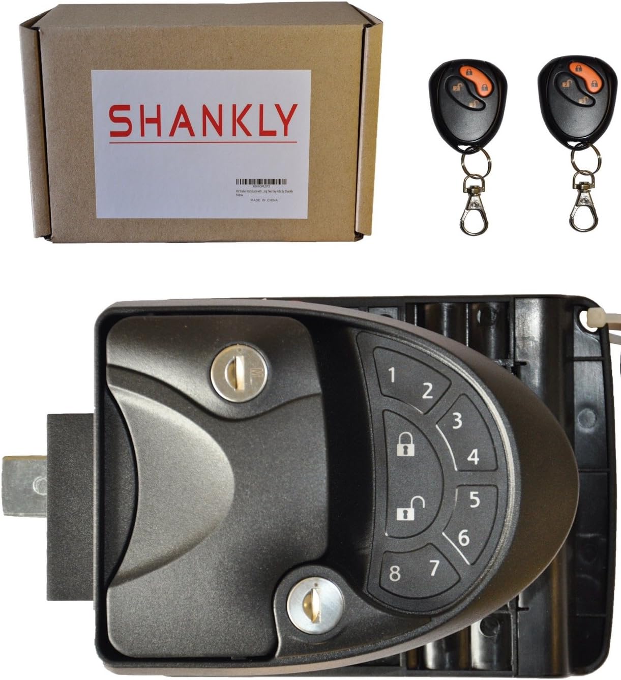 Shankly RV Trailer Hitch Lock with Advanced Keyless Handle