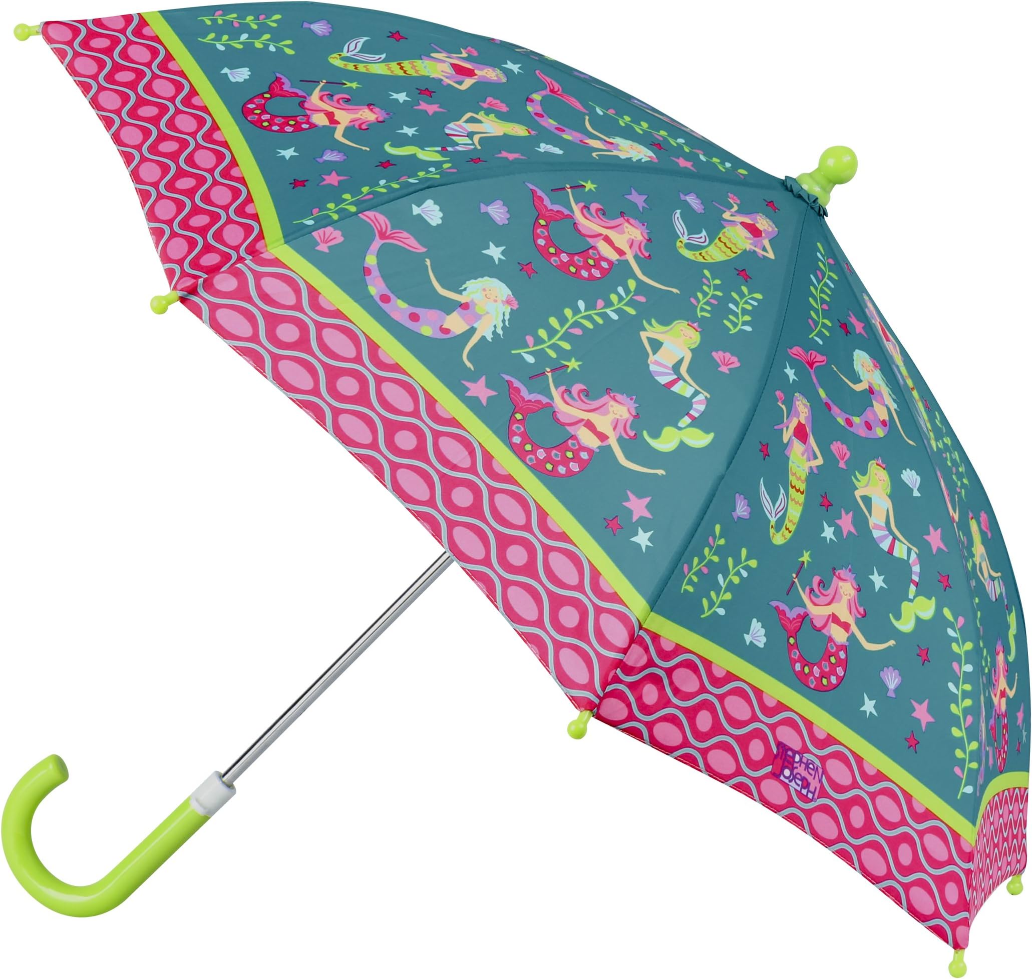 Toddler and Little Kid Umbrella with Pinch Free Closure and Colorful Design