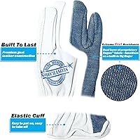 Vista 4 de Blue Demon Gamechanger Shorties welding gloves, kagan extreme heat protection, excellent dexterity, premium leather