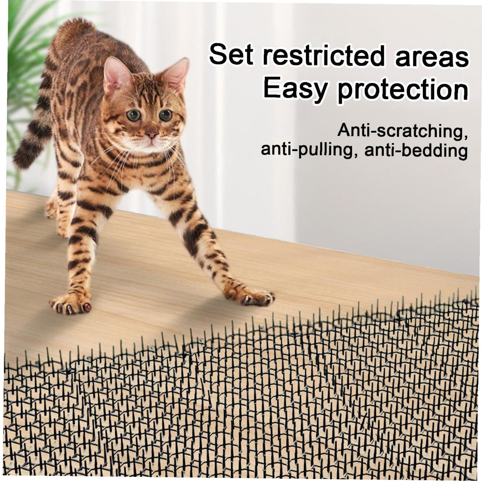 Amazon.co.jp: 猫よけシート とげマット 15*20cm 猫よけグッズ 猫よけ