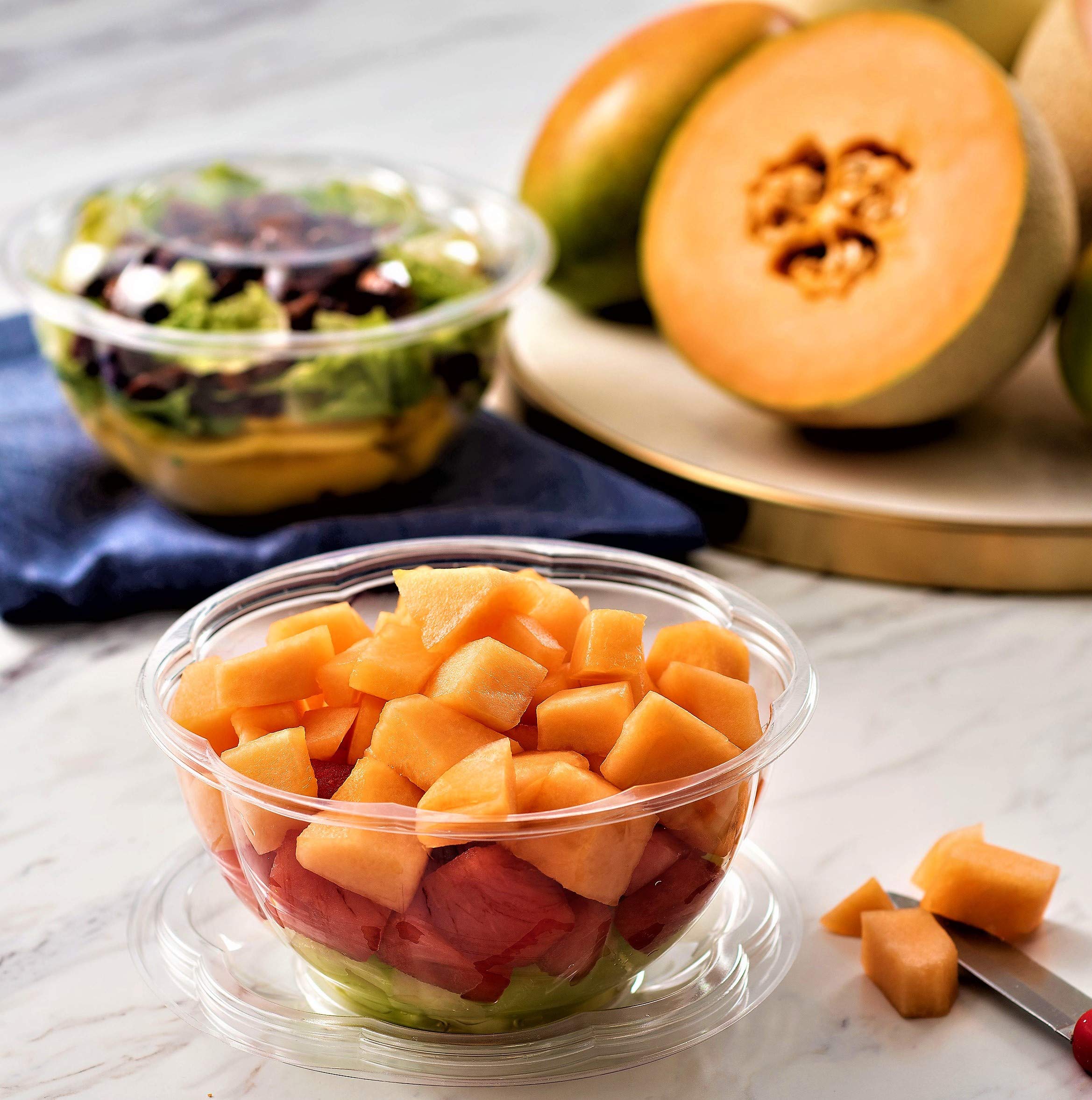 Disposable Salad Bowls With Lids 32 oz. Salad Container For Lunch