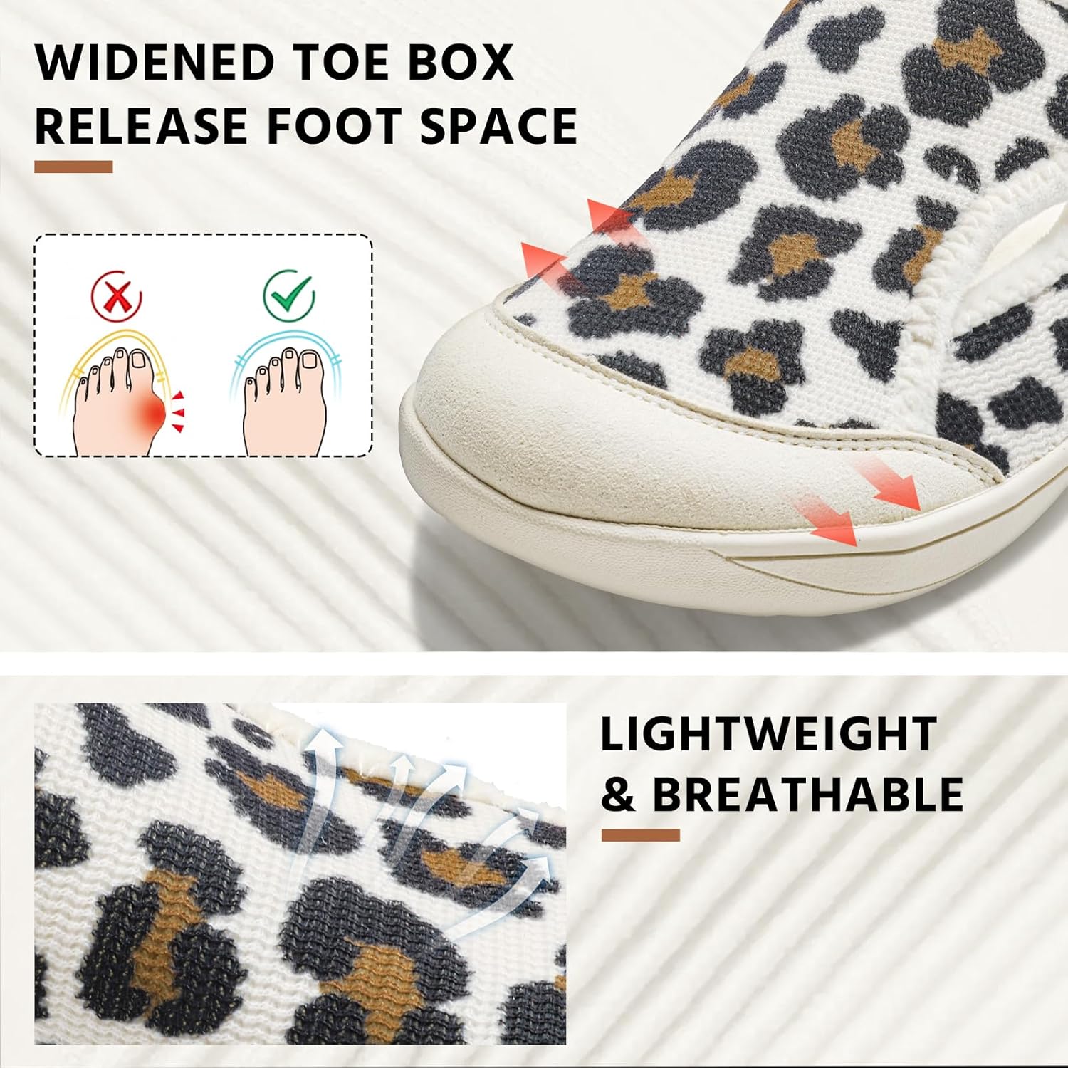 Comfortable Wide Diabetic Shoes for Women Mes,Barefoot House Shoes Slippers for Women Indoor Outdoor,Adjustable Zero Drop Edema Shoe for Neuropathy, Breathable Nursing Shoe Wide Width Casual Sneakers - Image 3