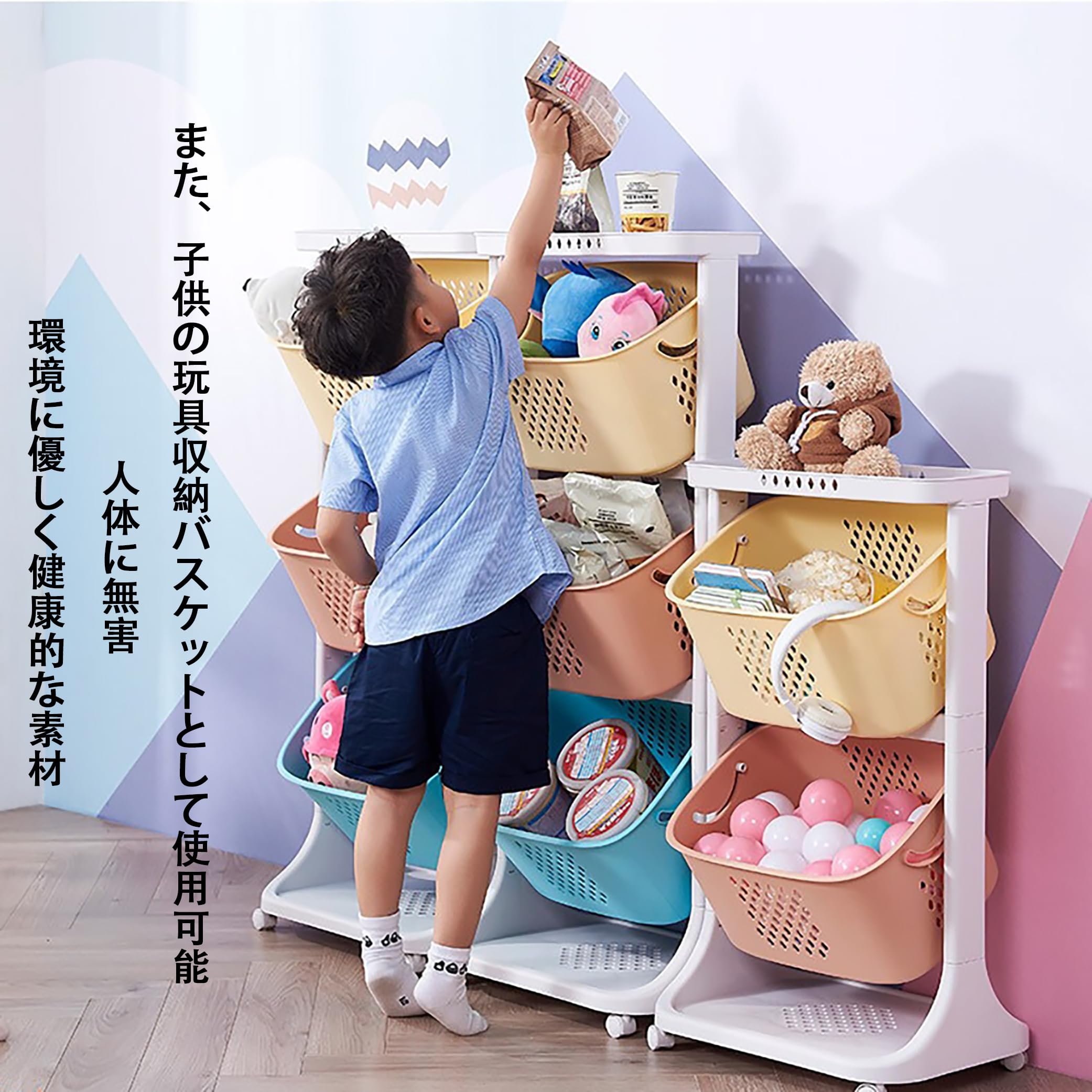 Amazon.co.jp: WOWTAC キッチンワゴン 収納棚 ツールワゴン 収納ワゴン