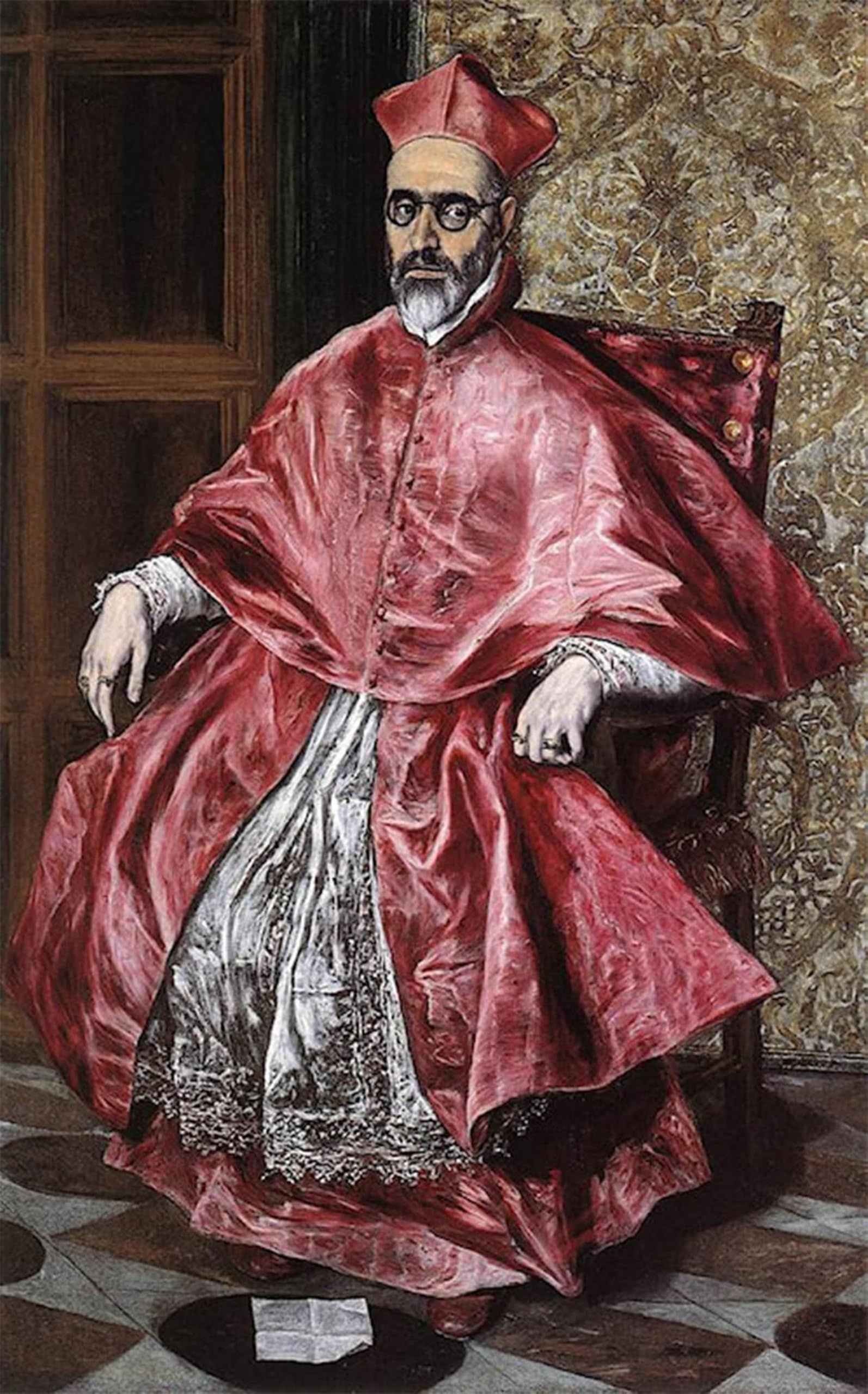 ARTXLXXBN Famous Art Print Poster Vintage Wall Art Portrait of a Cardinal El Greco Canvas Art Poster for Home Decor 60x90cm